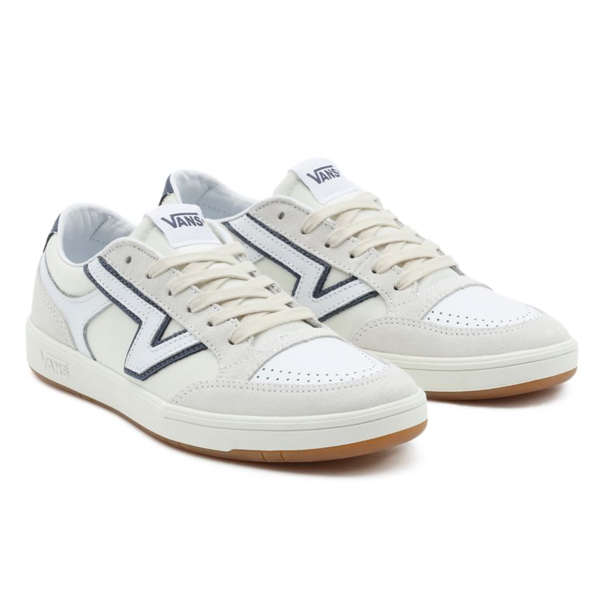 Men's Vans Serio Collection Lowland CC Low Top Shoes India Online - White/Navy/White [TV5398701]